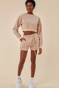 Women Cosmochic Oversized Cropped Jumper & Short Set