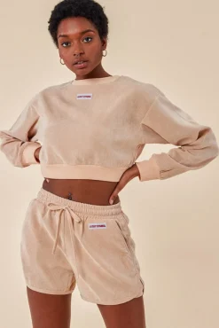 Women Cosmochic Oversized Cropped Jumper & Short Set