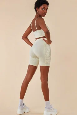 Women Cosmochic Side Detail Bralette & Cycle Short Set