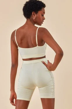 Women Cosmochic Side Detail Bralette & Cycle Short Set