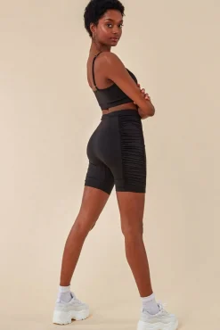 Women Cosmochic Side Detail Bralette & Cycle Short Set