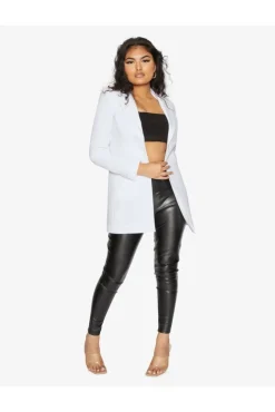 Women De La Creme Fashions Colla Formal Longline Blazer