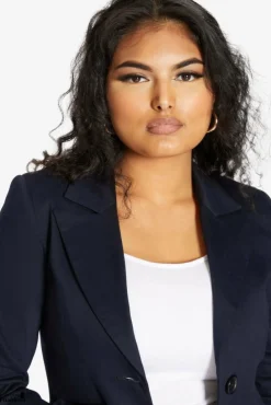 Women De La Creme Fashions Colla Formal Longline Blazer