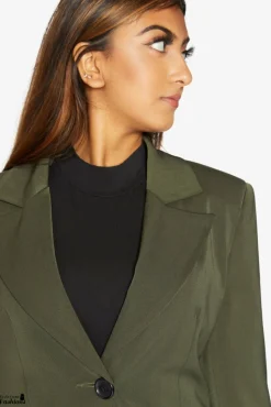 Women De La Creme Fashions Colla Formal Longline Blazer