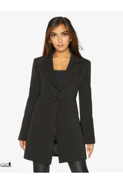 Women De La Creme Fashions Colla Formal Longline Blazer