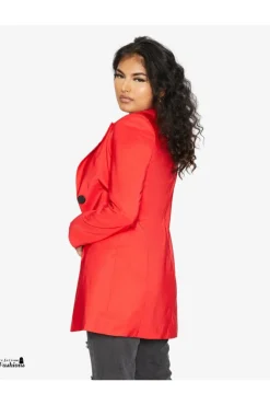 Women De La Creme Fashions Colla Formal Longline Blazer