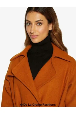 Women De La Creme Fashions Diana Wrap Around Duster Coat