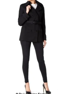 Women De La Creme Fashions Double Breasted Short Coat