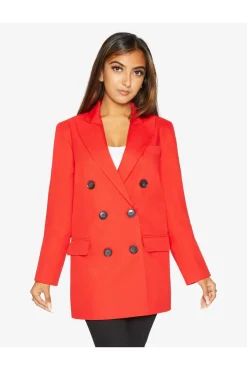 Women De La Creme Fashions Jenna Double Breasted Blazer