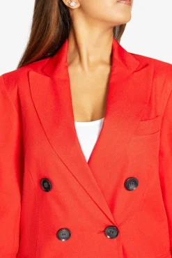 Women De La Creme Fashions Jenna Double Breasted Blazer