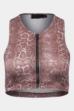 Women De La Creme Fashions Ladies Animal Print Crop Top