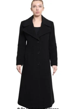 Women De La Creme Fashions Large Lapel Long Coat