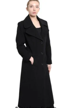 Women De La Creme Fashions Large Lapel Long Coat