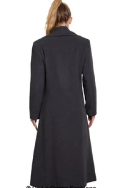 Women De La Creme Fashions Large Lapel Long Coat