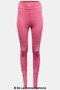 Women De La Creme Fashions Mesh Panel Leggings