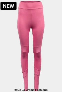 Women De La Creme Fashions Mesh Panel Leggings