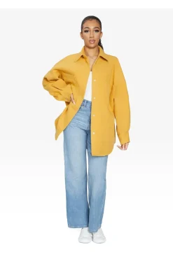Women De La Creme Fashions Oversized Patch Pocket Shacket
