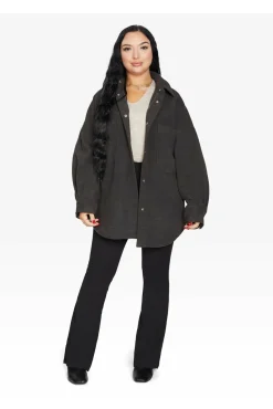 Women De La Creme Fashions Oversized Patch Pocket Shacket