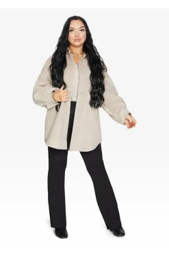 Women De La Creme Fashions Oversized Patch Pocket Shacket
