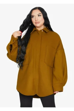 Women De La Creme Fashions Oversized Patch Pocket Shacket