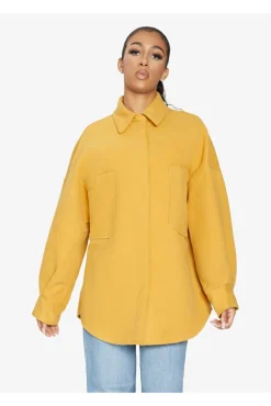 Women De La Creme Fashions Oversized Patch Pocket Shacket
