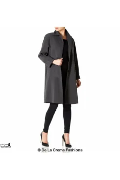 Women De La Creme Fashions Oversized Knee Length Swing Coat