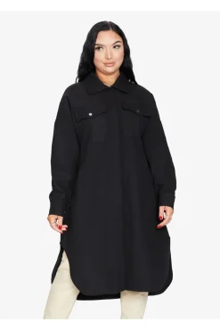 Women De La Creme Fashions Oversized Longline Shacket