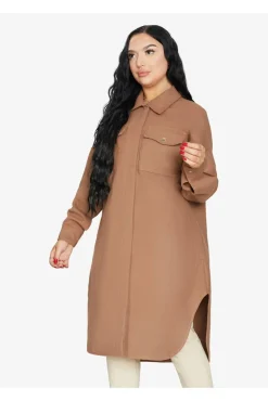 Women De La Creme Fashions Oversized Longline Shacket