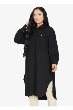 Women De La Creme Fashions Oversized Longline Shacket