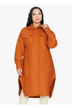 Women De La Creme Fashions Oversized Longline Shacket