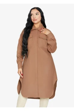 Women De La Creme Fashions Oversized Longline Shacket