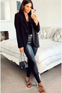 Women De La Creme Fashions Patch Pocket Tailored Fit Blazer