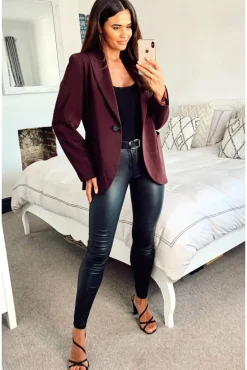Women De La Creme Fashions Patch Pocket Tailored Fit Blazer