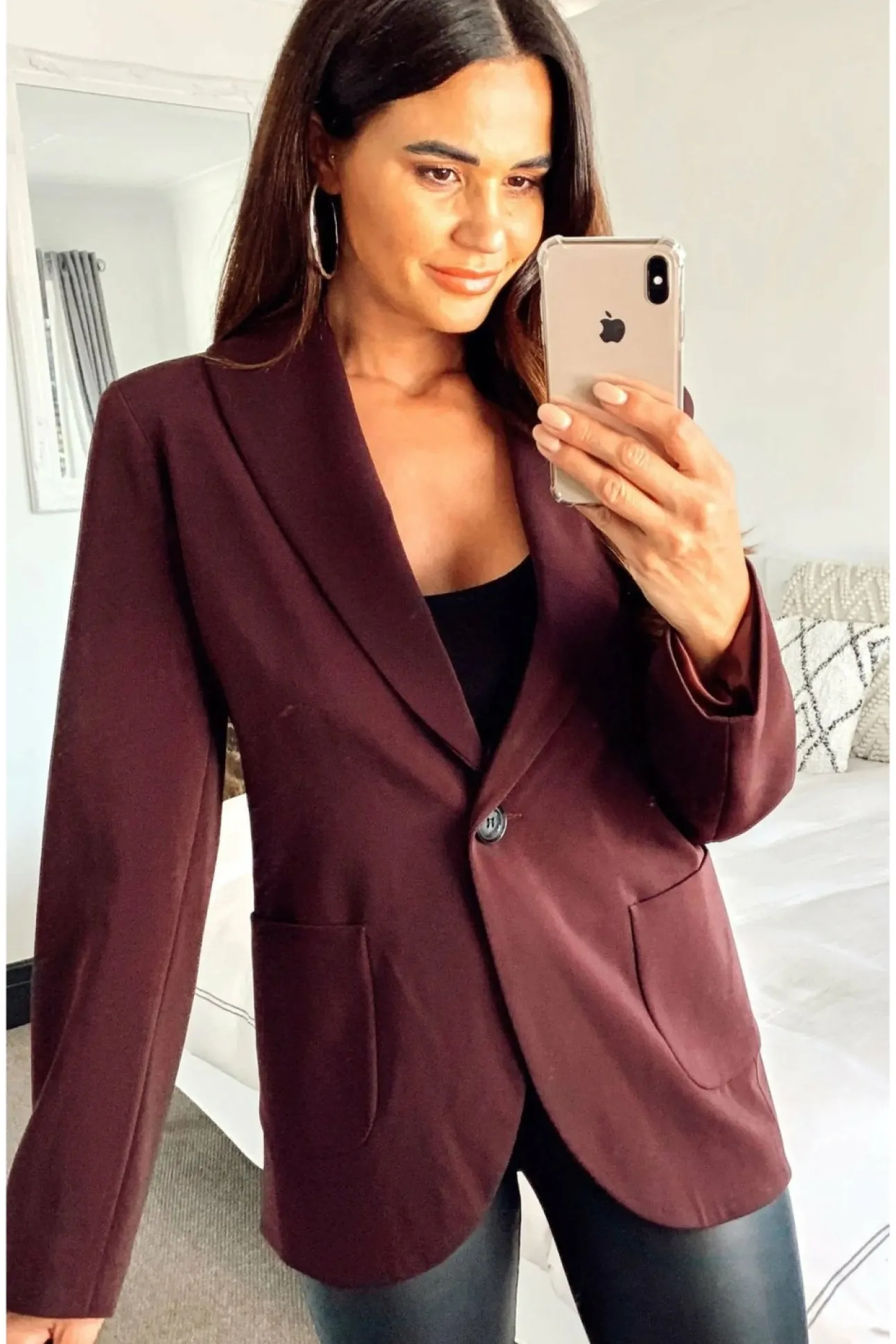 Women De La Creme Fashions Patch Pocket Tailored Fit Blazer