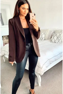 Women De La Creme Fashions Patch Pocket Tailored Fit Blazer