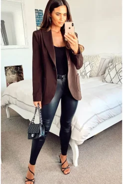 Women De La Creme Fashions Patch Pocket Tailored Fit Blazer