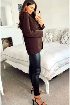 Women De La Creme Fashions Patch Pocket Tailored Fit Blazer