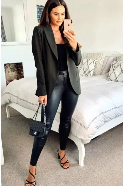 Women De La Creme Fashions Patch Pocket Tailored Fit Blazer