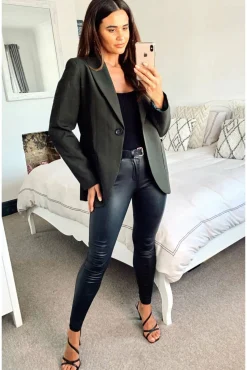 Women De La Creme Fashions Patch Pocket Tailored Fit Blazer