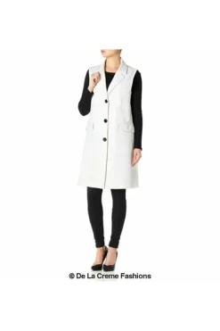 Women De La Creme Fashions Spring Summer Hip Length Blazer Coat