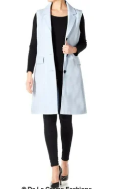 Women De La Creme Fashions Spring Summer Hip Length Blazer Coat
