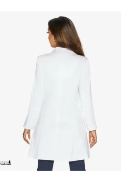 Women De La Creme Fashions Womens Double Breasted Longline Blazer
