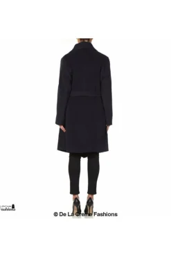 Women De La Creme Fashions Wool Blend Large Lapel Duster Coat
