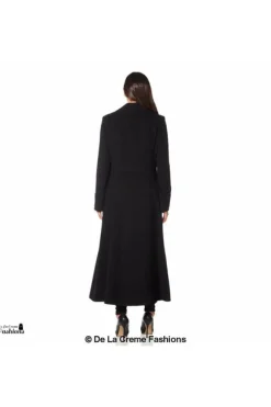 Women De La Creme Fashions Wool Blend Double Breasted Maxi Coat