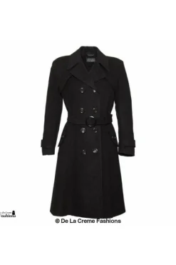 Women De La Creme Fashions Wool Blend Double Breasted Coat
