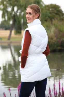Women Double Second Belted Gilet Puffer