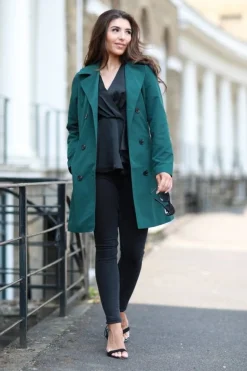 Women Double Second Fitted Trench Coat
