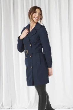 Women Double Second Fitted Trench Coat