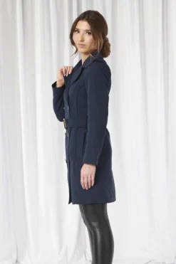 Women Double Second Fitted Trench Coat