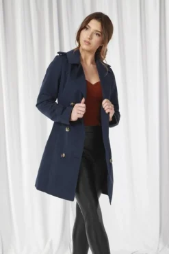 Women Double Second Fitted Trench Coat